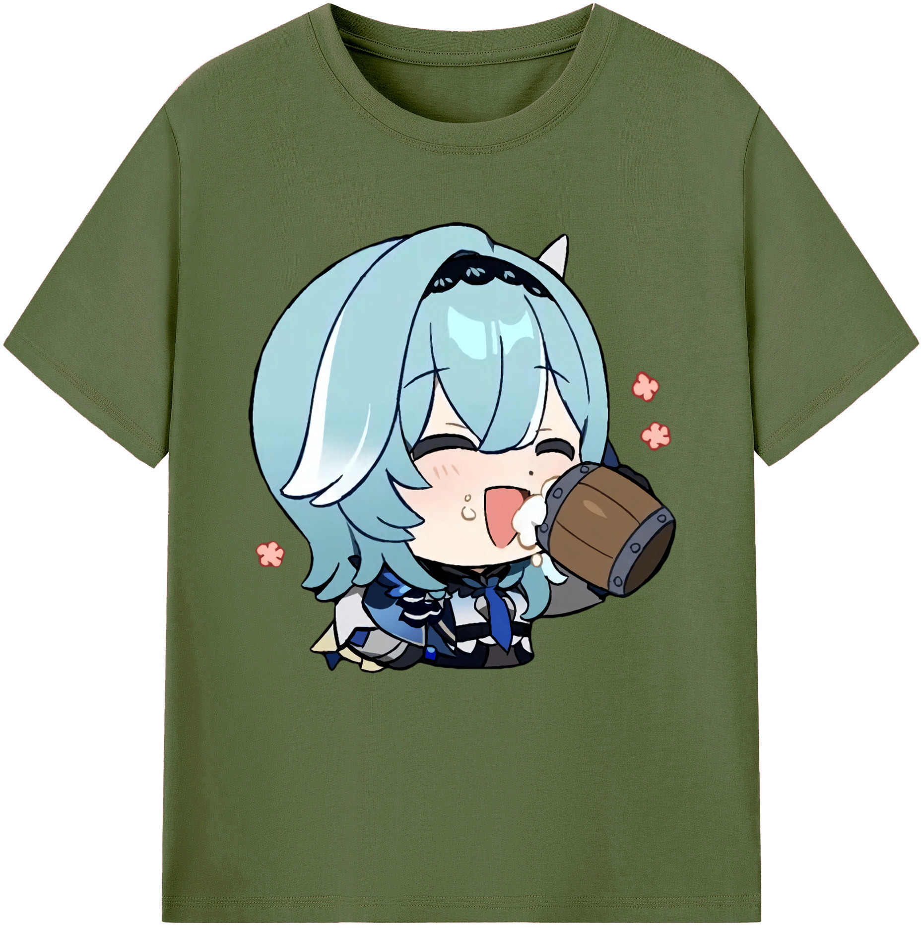 げんし神 优菈 ゆうら genshin Yūra 綿100％半袖Tシャツ（フロントプリント）